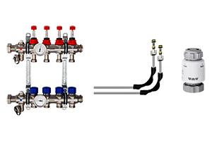 kit conectare distribuitor pardoseli incalzite Schluter
